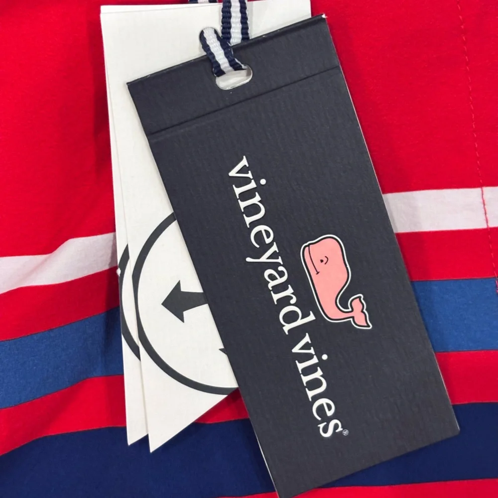 Vineyard Vines Bold Red Swim Trunks